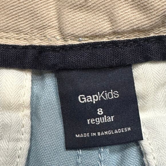NEW Gap Kids Blue Cargo Shorts sz 8 Mid-Rise Relaxed Fit Longer Length Shorts - Picture 6 of 8